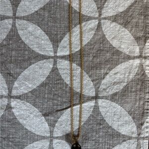 Blue Enamel Crystal Moon and Stars pendant necklace